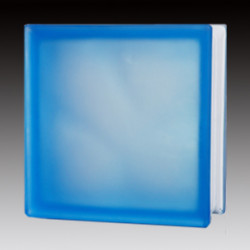 Υαλότουβλο ‘σύννεφο’ σατινέ μπλε 19 Χ 19 Χ 8 cm Υαλότουβλο ‘σύννεφο’ σατινέ μπλε 19 Χ 19 Χ 8 cm