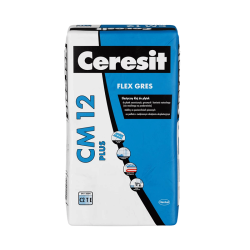 Ελαστική κόλλα πλακιδίων CERESIT CM 12 FLEX (C2E) γκρι, 25kg